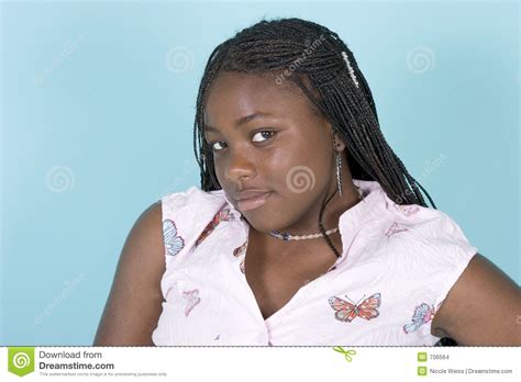 menina adolescente do americano africano foto de stock imagem de atrativo espaço 706564
