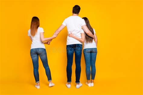 Love Triangle Two Women And One Man Betrayal Stock