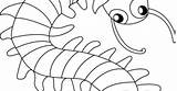 Coloring Centipede Pages sketch template