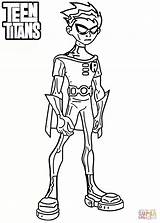 Titans Robin Coloring Teen Pages Raven Printable Print Colouring Cyborg Starfire Beast Boy Color Anime Drawing Colorings Characters Cartoon Size sketch template