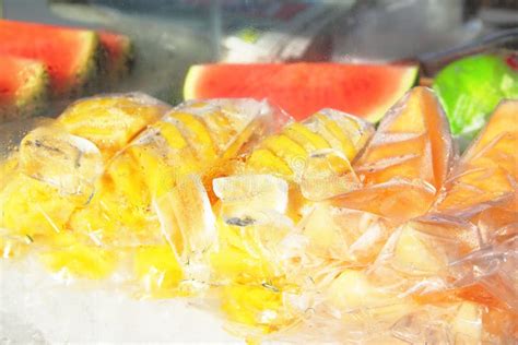 fruit  ice stock image image  healthy cube summer