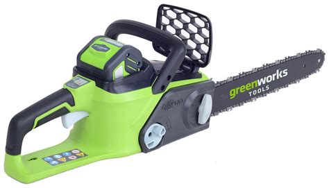 greenworks gdcsk  brushless cm  chainsaw  battery  charger  garden