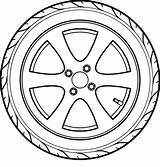 Tire Outline Tyres Rims Rim Swing Tocolor Designlooter sketch template