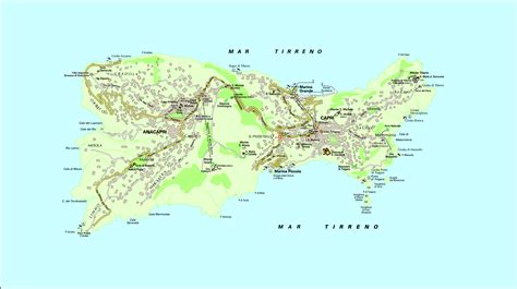 capri tourist map capri italy mappery
