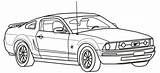 Pages Muscle Coloring Cars Ford Car Mustang Calendar 2010 Kids Wish sketch template