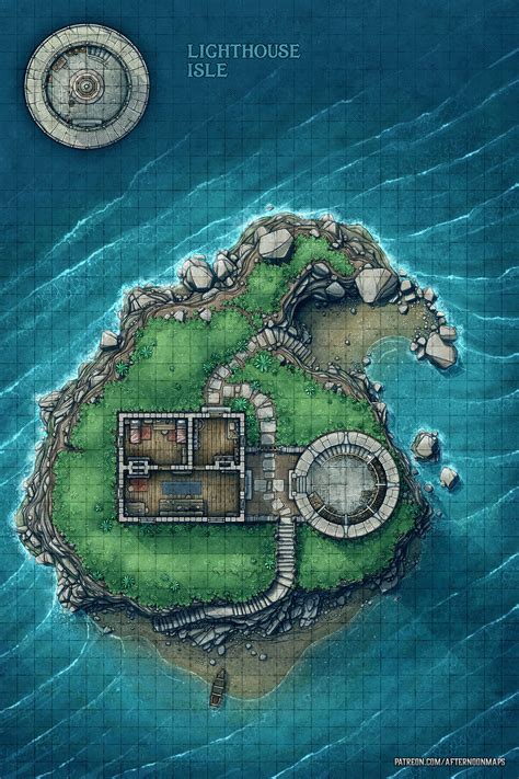 ocart lighthouse isle battle map  rdnd