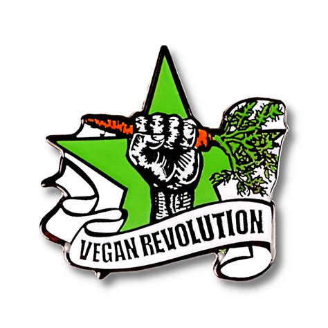 Vegan Revolution Anstecker Made In Germany