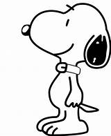 Snoopy Coloring Drawings Pages Printable Cartoons Drawing sketch template