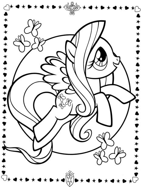 images  coloring   pony  pinterest