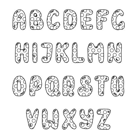 bubble letter template