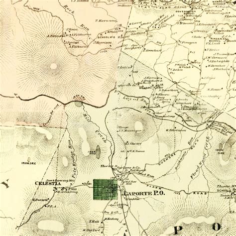 vintage map  sullivan county pennsylvania   teds vintage art