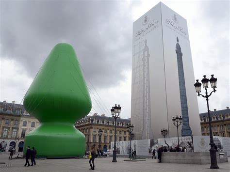giant inflatable sex toy sculpture in paris is meant to be a