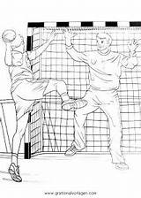 Handball sketch template