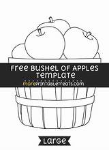 Bushel Apples sketch template