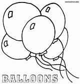 Balloon Coloring Pages Color Baloon Colorings sketch template