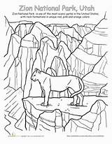 Zion Parks Canyon Sheets Bryce Adult Worksheets Golgotha Designlooter Zions sketch template