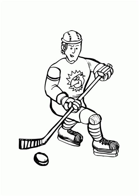 hockey player coloring pages coloring home