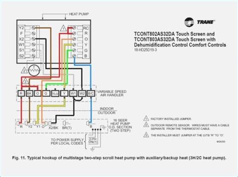 trane heat pump wiring diagram thermostat trane thermostat wiring diagram  wiring