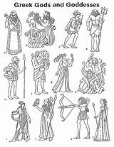 Greek Gods Goddesses Mythology Götter Mythologie Griechische Zeus sketch template