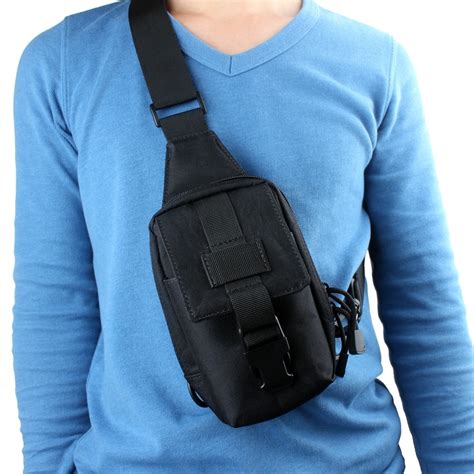 nylon military tactical pouch bag messenger shoulder sling chest hiking bag waterproof bag