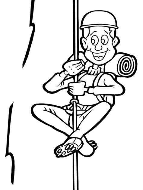 climbing coloring pages  printable coloring pages  kids