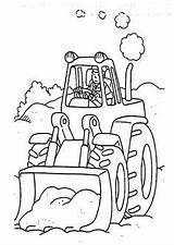 Coloring Digger Pages Tractor Colouring Tractors Fictional Printables Characters Craft sketch template