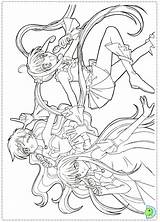 Dinokids Melody Mermaid Coloring Close sketch template