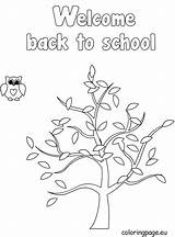 Coloring Welcome Pages Getdrawings Fall sketch template
