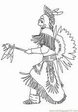 Indian Coloring Pages Chief Printable Native Zum Ausmalen American Indianer Color Hellokids Warrior Print Others Ausmalbilder Online Bilder Getcolorings Americans sketch template