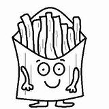 Fries French Clipart Coloring Pages Mcdonalds Cartoon Mcdonald Cliparts Clip Ronald Printable Getcolorings Church Collection Library Color sketch template