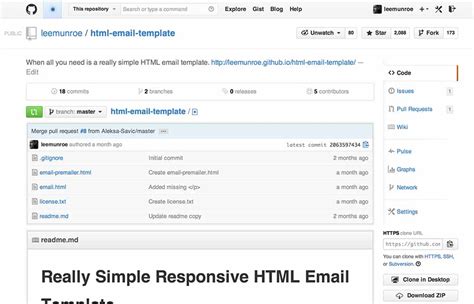 simple responsive html email template