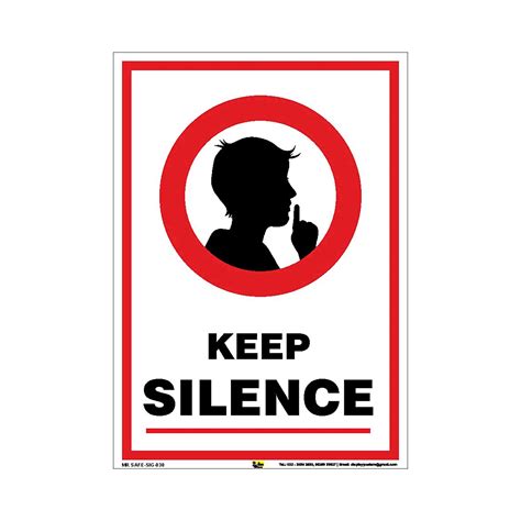 safe  silence sign poster sunboard  amazonin industrial scientific