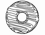 Donut Colorare Acolore sketch template