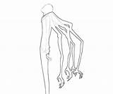 Slenderman Coloring Pages Slender Man Happy Scary Template sketch template