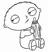 Stewie Coloring Pages Boondocks Griffin Guy Family Colouring Milk Bottle Brian Psp Drawing Getcolorings Printable Color Clipartmag sketch template