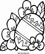 Easter Coloring Pages Color Crazy Holidays Flowers Friday sketch template