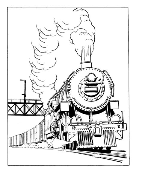 printable train coloring pages  kids