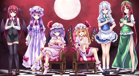 Asu Hare Demon Dress Flandre Scarlet Group Hat Hong Meiling Izayoi