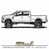 Ford Truck Clip Coloring Pages Cab F350 Crew Lifted Trucks Illustration Pickup Classic Choose Board sketch template
