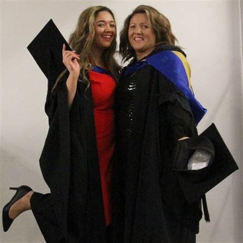 mum and daughter graduate from same university with same degrees bbc news