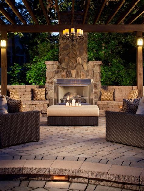 pin  mariana  dream house outdoor fireplace designs backyard patio backyard decor