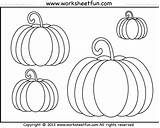 Pumpkin Worksheets Halloween Printable Coloring Worksheet Pumpkins Worksheetfun Harvest Different Shapes Choose Board Fall sketch template