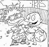 Rugrats Coloring Pages Colouring Printable Sheets Cartoon Chuckie Kids Adult Tommy Book Everything Phil Lil 90s Characters Grown Cartoons Birthday sketch template