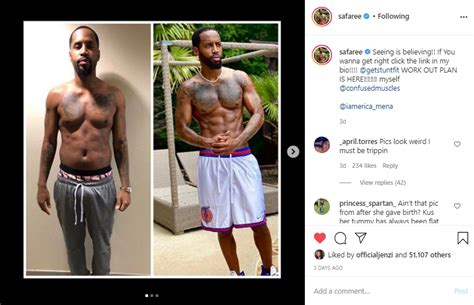 that thang dangling safaree samuels weight loss pics go left after