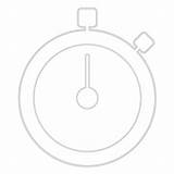 Clock Timer Stopwatch Flaticons sketch template
