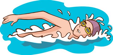 swimmer swimming  pool cartoon vector  vector art  vecteezy