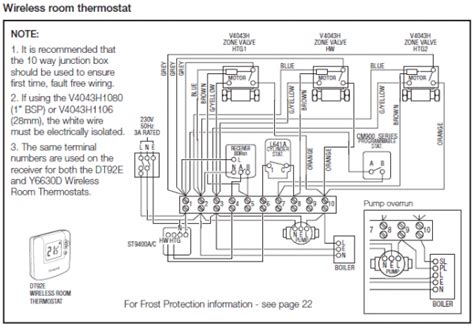 boiler wiring diagram  plan