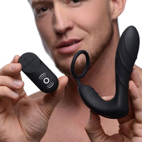 under control vibrating prostate and ballstrap with remote