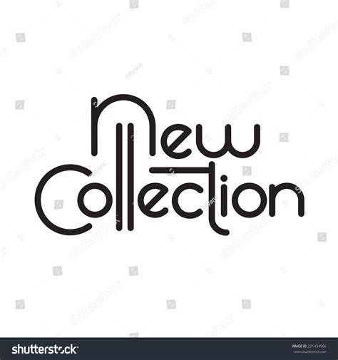 collection hand lettering contemporary headline stock vector