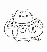 Colorear Coloring Cat Pusheen Tiernos Animados Cosas Gatos Doodles Kolorowanki Bonitos Gatito Kawai Bongo Dulces Rysunki Słodkie Animais Anime Shopkins sketch template